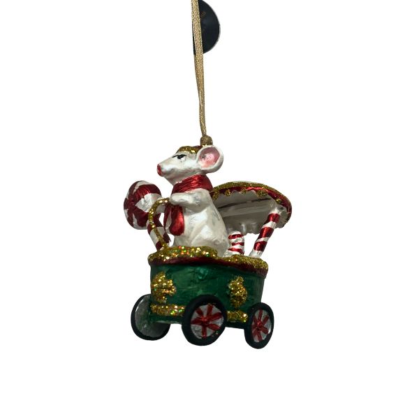 Tivoli-mus i vogn - Julefigur