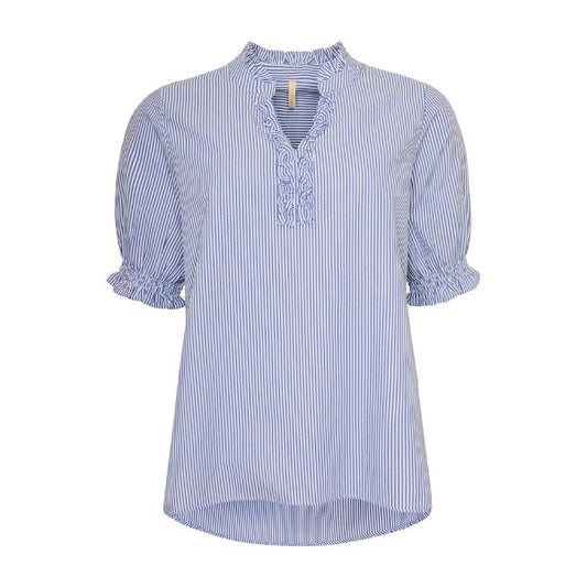 Damie bluse - Blå striber - Ofelia