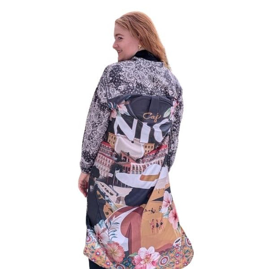 Satin kjole - Sort - Qnuz