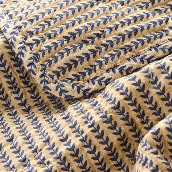 Quilt 130*180 - Mørkeblå stængler - Ib Laursen