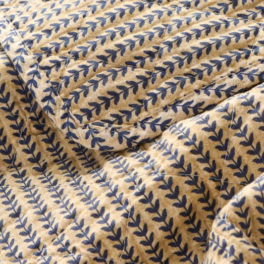 Quilt 130*180 - Mørkeblå stængler - Ib Laursen