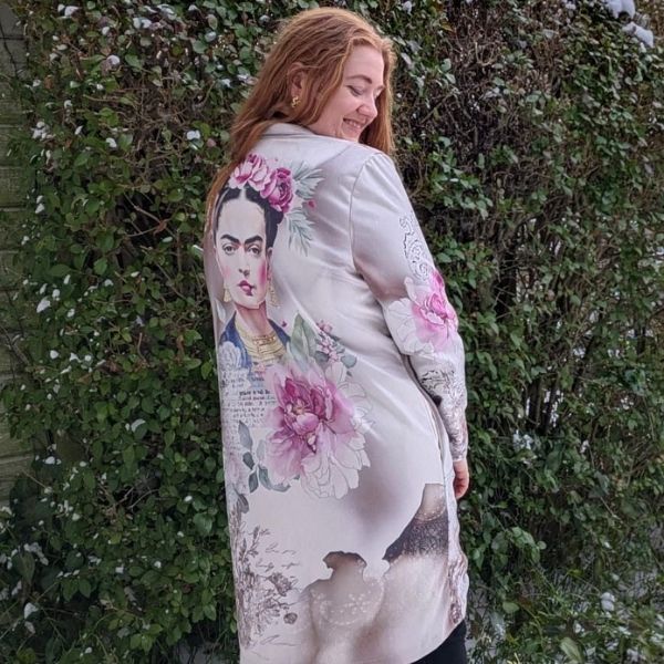 Kahlo cardigan - Beige - Qnuz