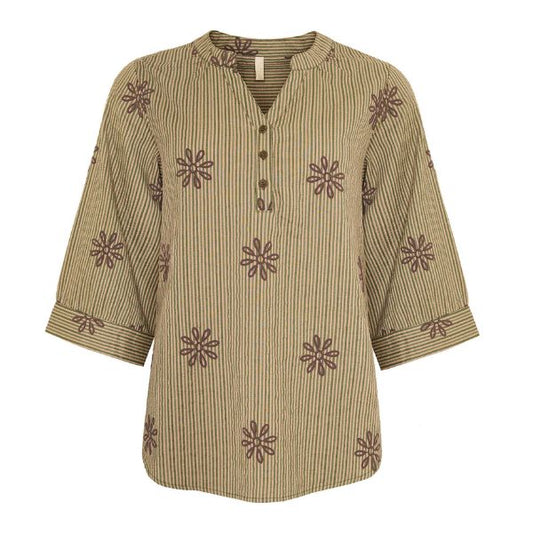 Ella bluse - Army - Ofelia