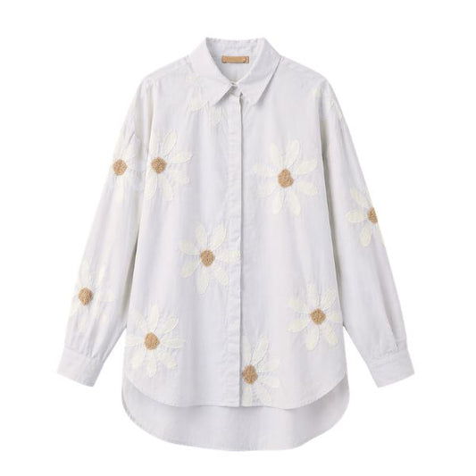 Skjorte - White flower - Boho Love