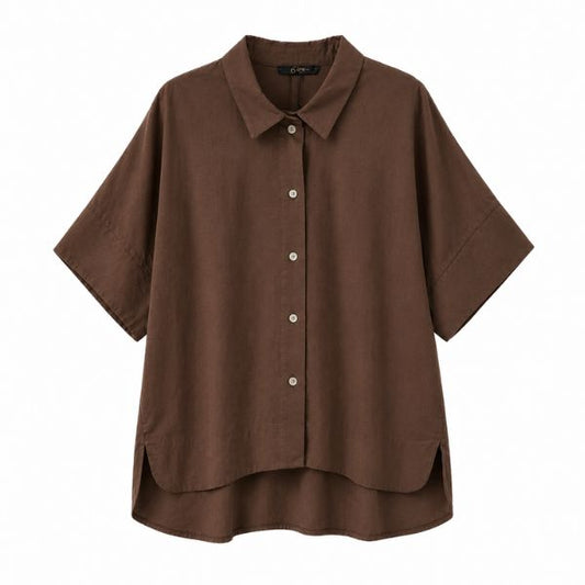 Pernille shirt - Chocolat - 6'am