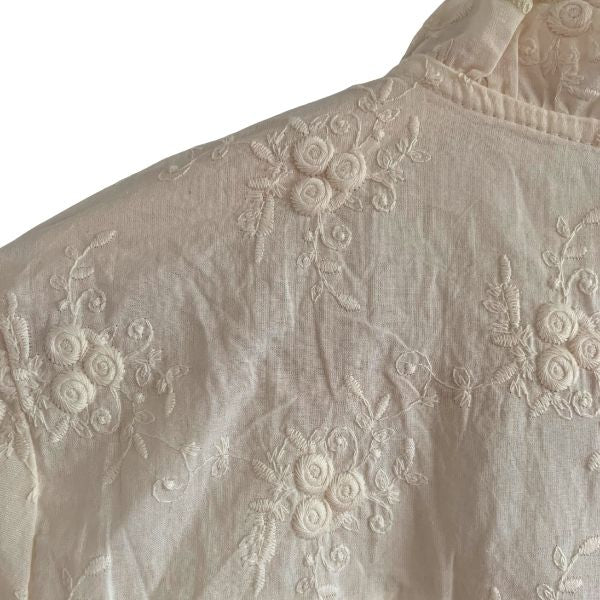 Lace skjorte - Ecru - Qnuz