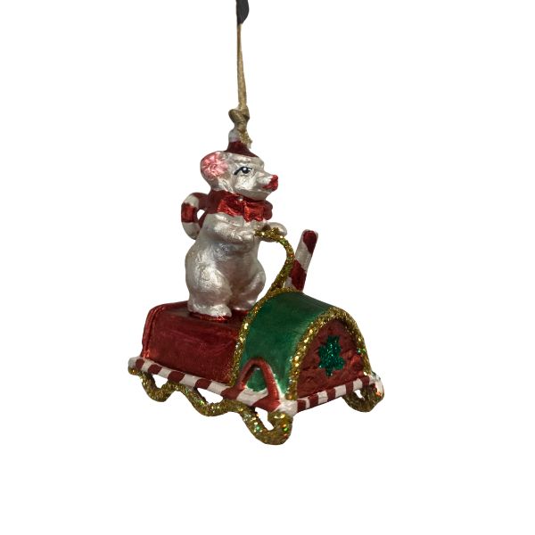 Tivoli-mus i vogn - Julefigur