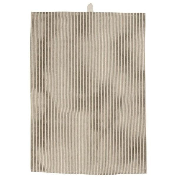 Viskestykke - Sorte striber - Ib Laursen