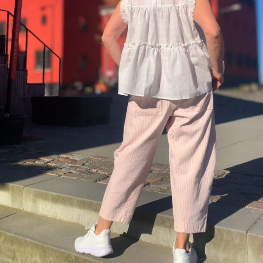 Vera pants - Rosa striber - Not Sister
