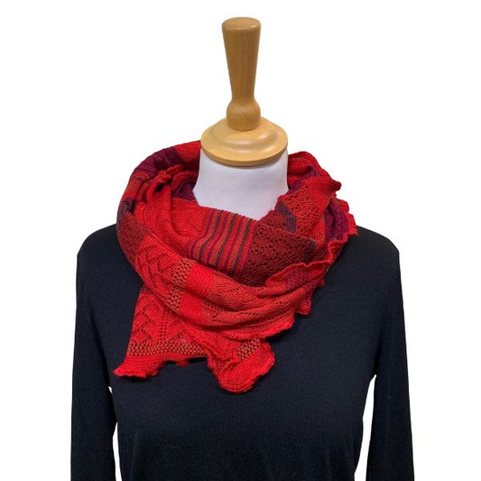 Manu tørklæde - Rubin - Invero