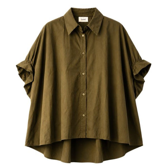 Alina oversize skjorte - Olive - By Lund