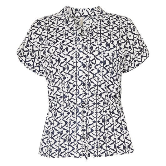 Nini skjorte - Navy print - Ofelia