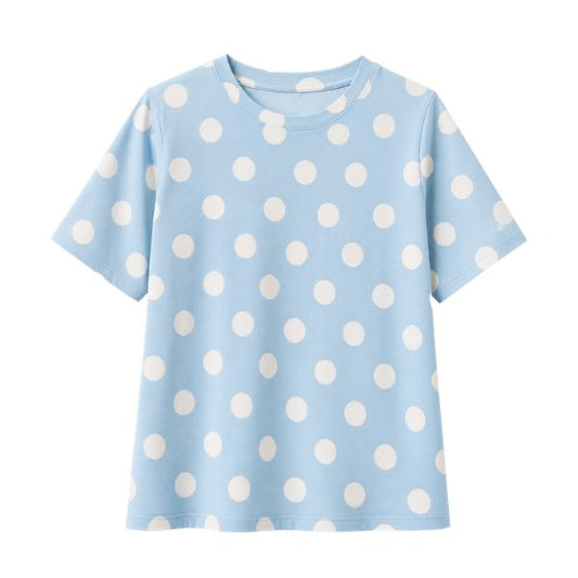 Jenni t-shirt - Lyseblå m. prikker - Ofelia