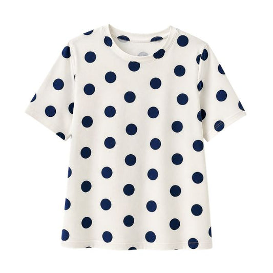 Jenni t-shirt - Navy prikker - Ofelia