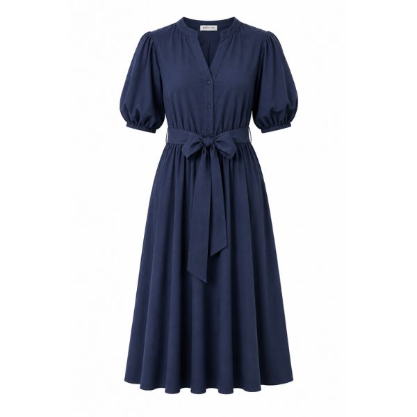 Vera kjole - Navy - By Lund