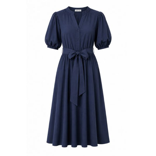 Vera kjole - Navy - By Lund