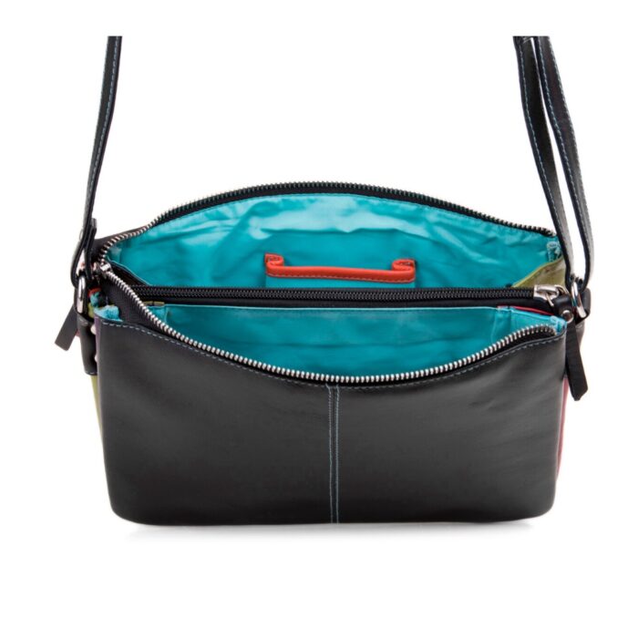 Pia Ries tropical mellem crossbody i sort 6007