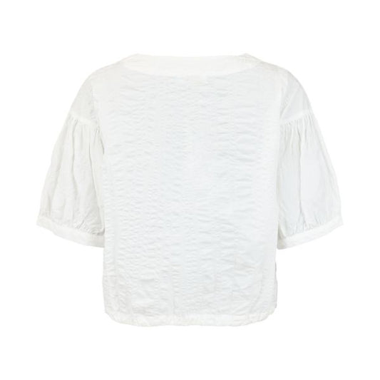 Crepe bluse - Cream -  NOEN