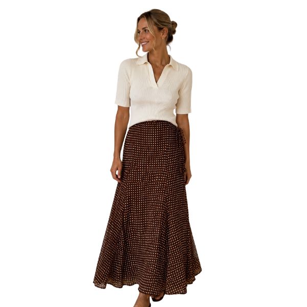 Wilma Skirt - Brun - Ofelia