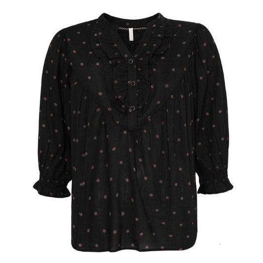 Mamie bluse sort Ofelia