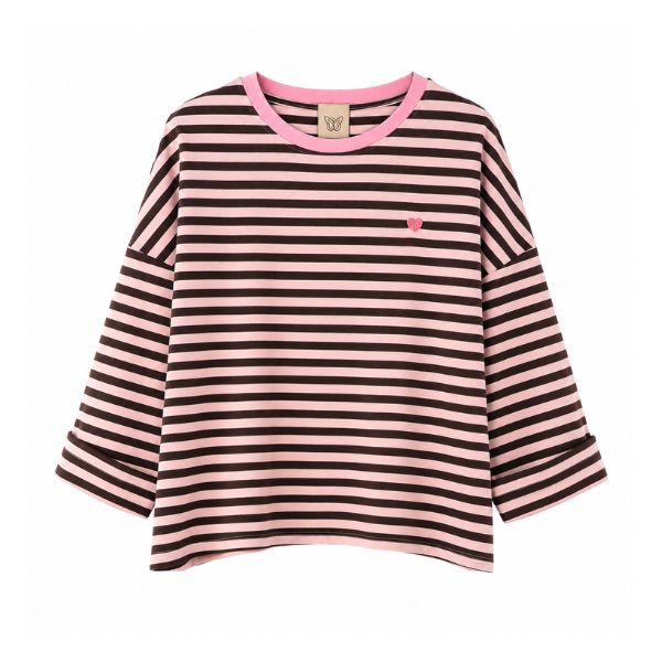Bluse - Rosa striber - Boho Love
