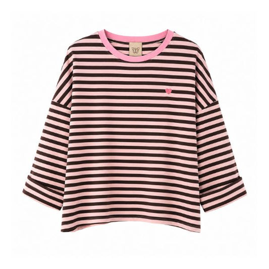 Bluse - Rosa striber - Boho Love