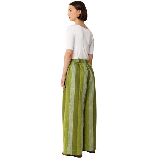 Lur Trouser - Green stripes - SKFK