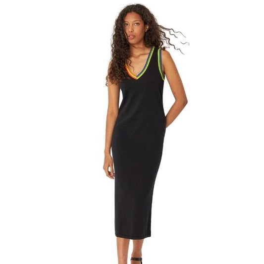 Ihara v-kjole - Sort - SKFK