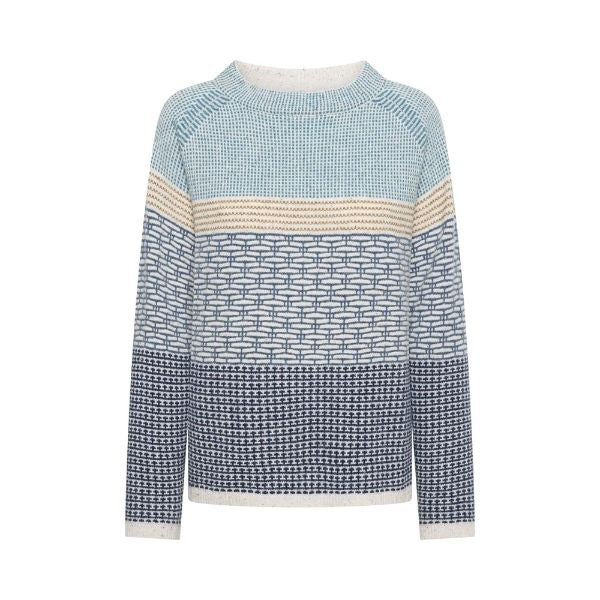 Thelma merino bluse - Soft blue - Mansted