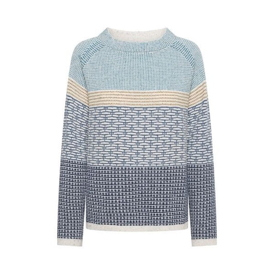 Thelma merino bluse - Soft blue - Mansted