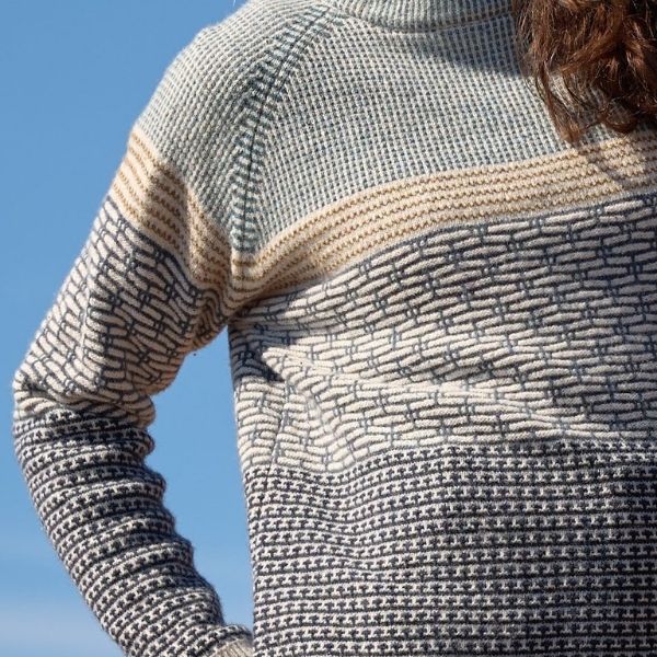 Thelma merino bluse - Soft blue - Mansted