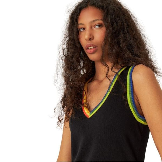 Ihara v-kjole - Sort - SKFK