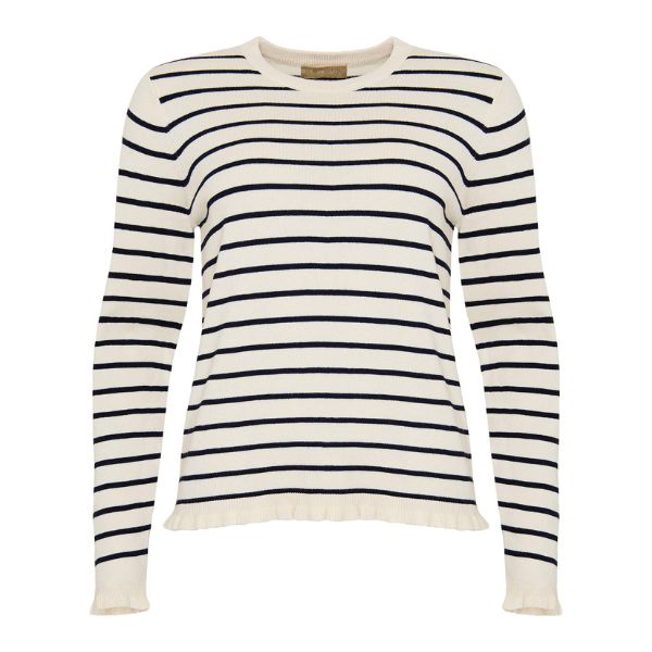 Musa strik pullover - Navy striber - Ofelia