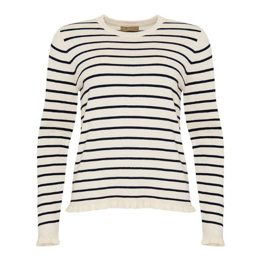 Musa strik pullover - Navy striber - Ofelia
