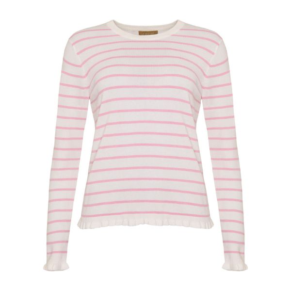 Musa strik pullover - Rosa striber - Ofelia
