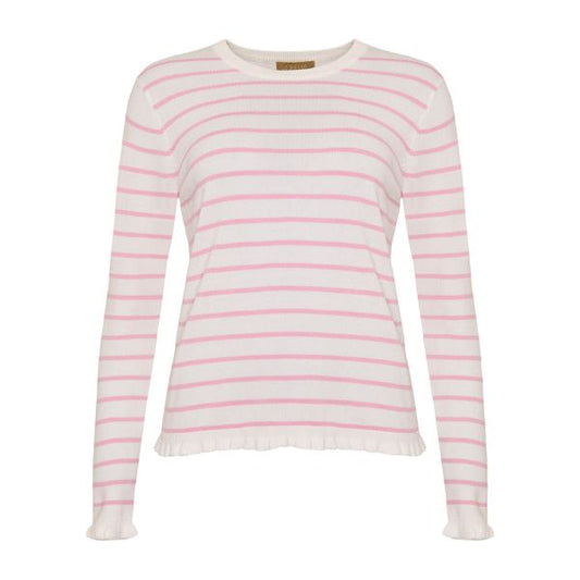 Musa strik pullover - Rosa striber - Ofelia