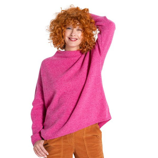 Pullover - Meleret pink - Heidekönigin