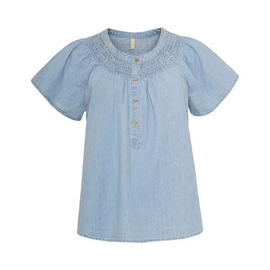 Iben bluse - Lys denim - Ofelia