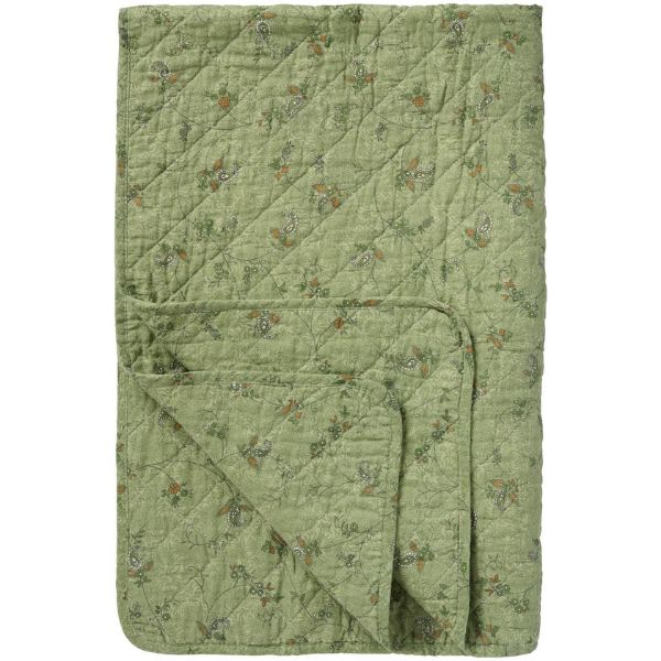 Quilt 130*180 - Grøn blomst - Ib Laursen