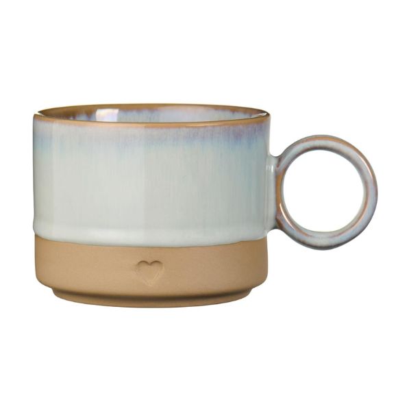 Krus m. hank - Heart - lyseblå - Ib Laursen