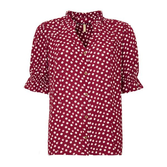 Lou shirt - Dyb rød - Ofelia