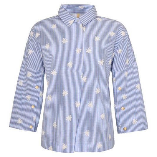 Melia bluse - Blå striber - Ofelia