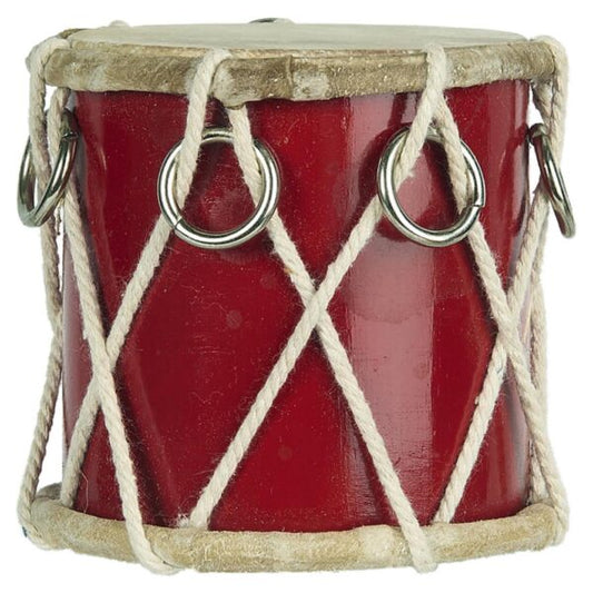 lille juletromme - Rød - 7*7cm - Stillenat