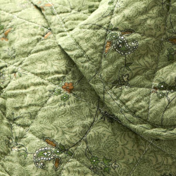 Quilt 130*180 - Grøn blomst - Ib Laursen