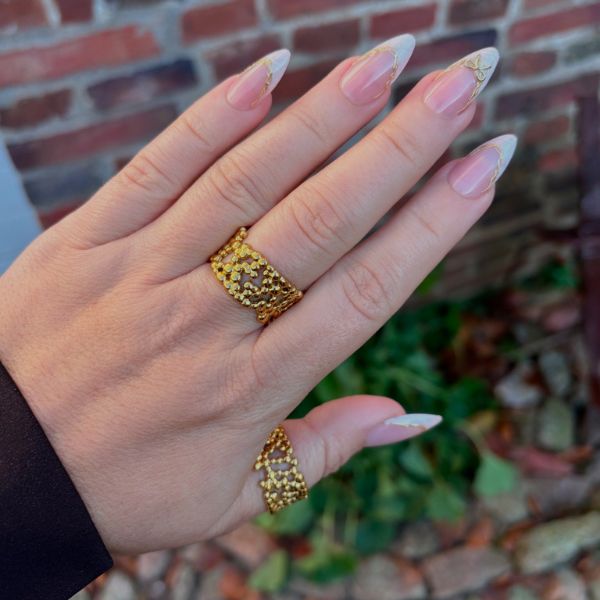 Big Boble Ring - Guldbelagt - Wolff Jewelry