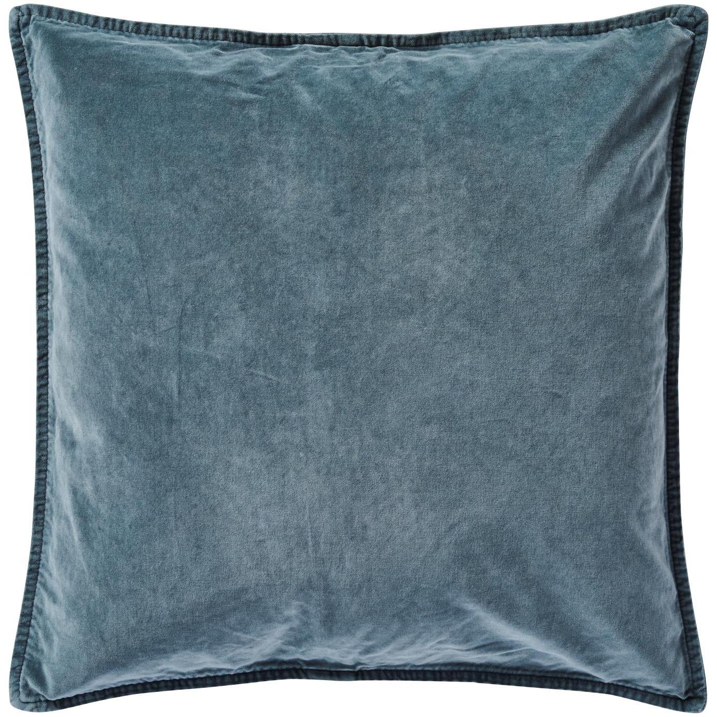 Pudebetræk 52*52- Velour - Chalk blue - Ib Laursen