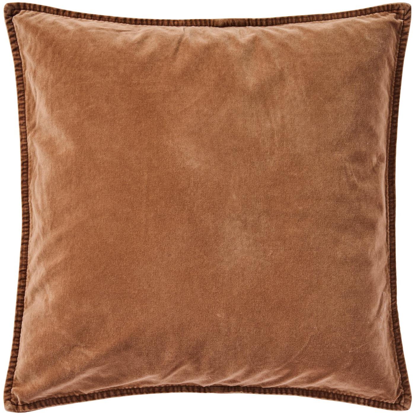 Pudebetræk - Velour - Camel brun - Ib Laursen