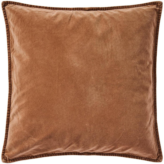Pudebetræk - Velour - Camel brun - Ib Laursen