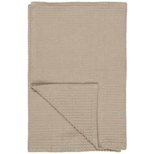 Håndklæde m/vaffelmønster - Beige 6346-02 - Ib Laursen