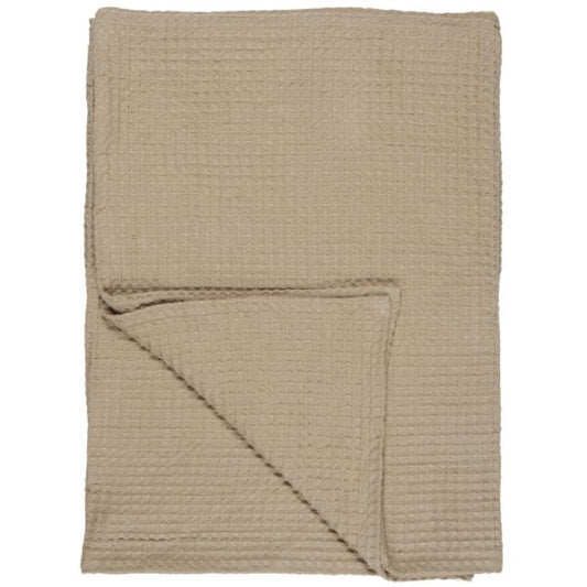 Håndklæde m/vaffelmønster - Beige 6347-34 - Ib Laursen